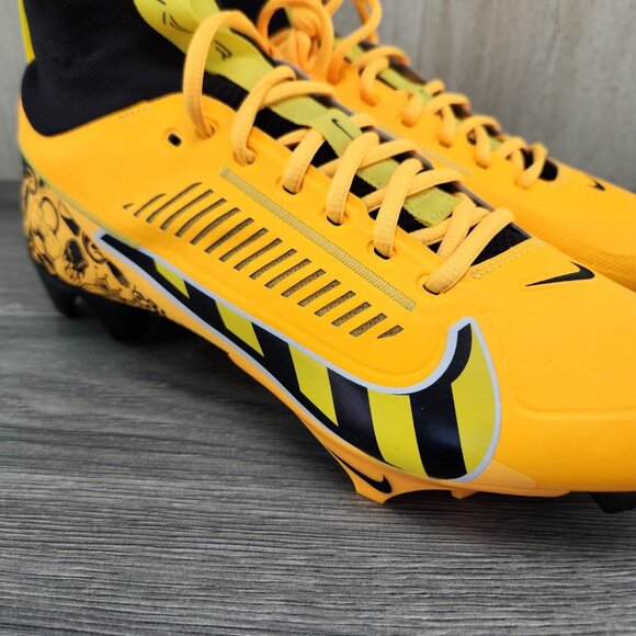 Nike Vapor Edge Pro 360 2 NRG Size 10.5 Mens Laser Orange Black Football Cleats - Picture 5 of 15